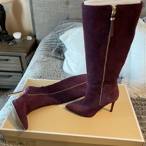 Michael Kors Dawson Boot Plum Suede
